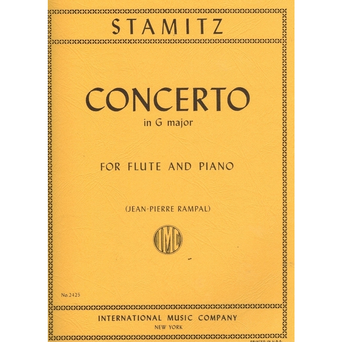 stamitz flute concerto g major pdf