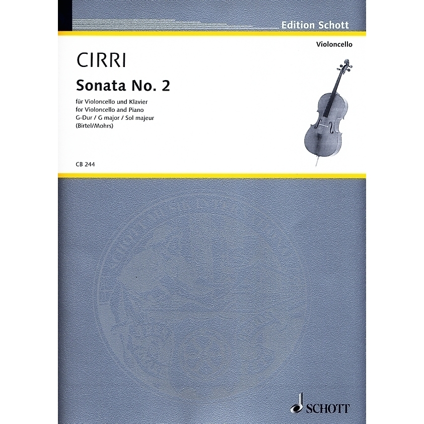 Giovanni Battista Cirri: Sonata No 2 for Cello and Piano