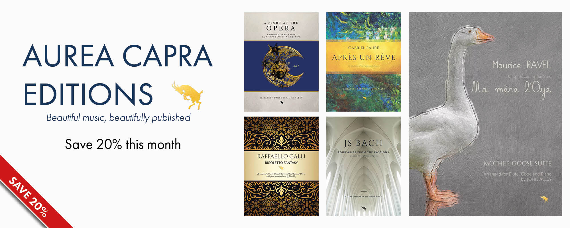 20% off Aurea Capra Publications