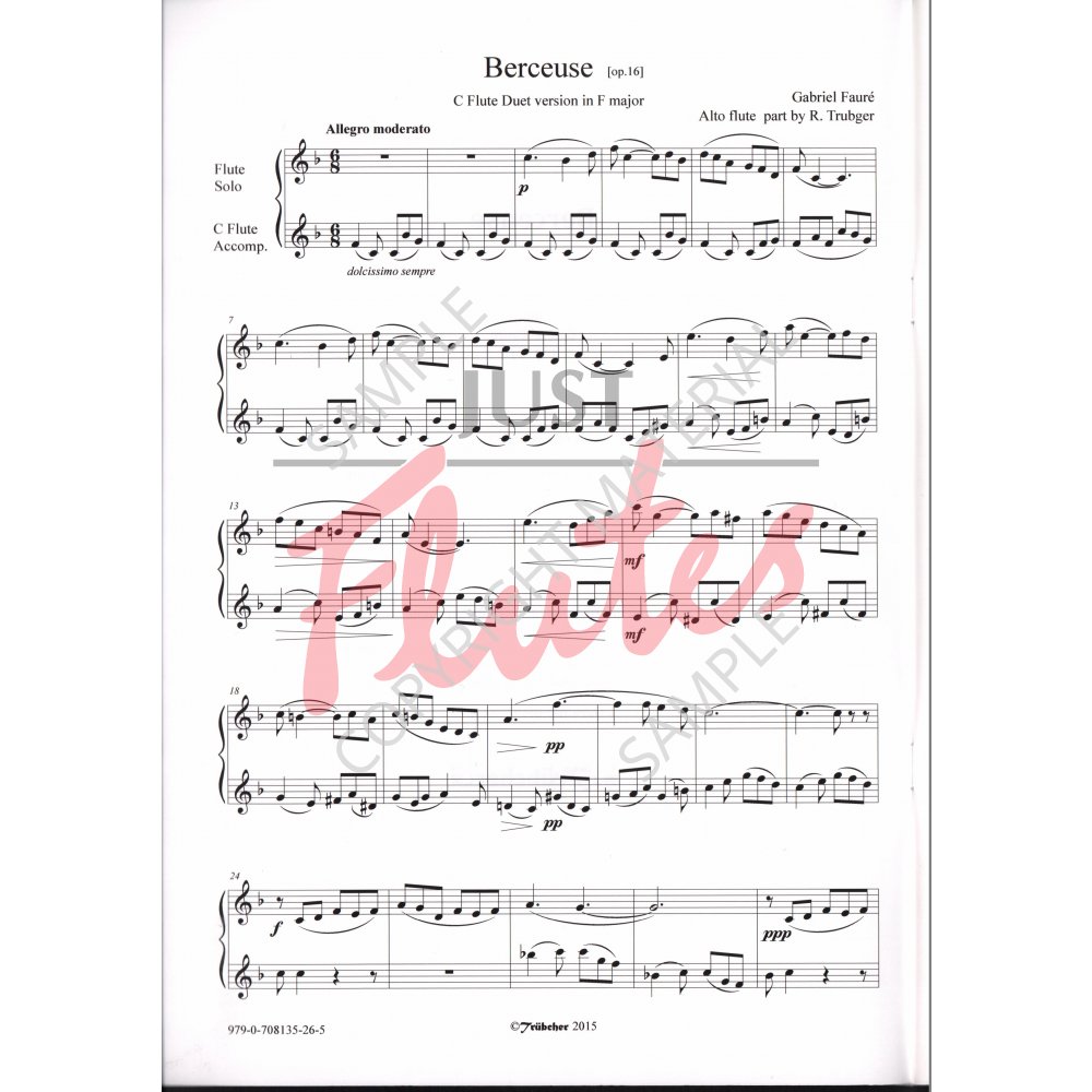 Fauré: Berceuse, Op. 16 - Ficks Music
